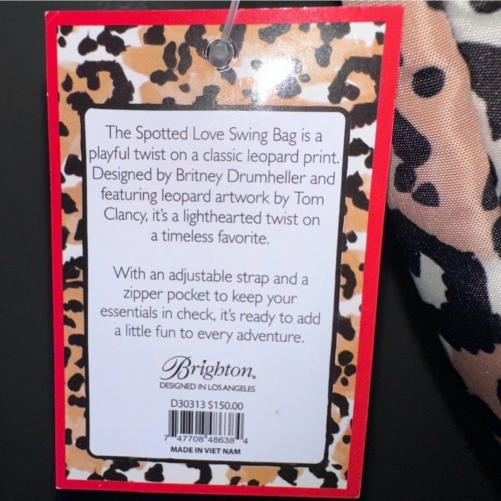 Brighton Spotted Leopard 🐆 Love Swing Bag - Picture 8 of 9